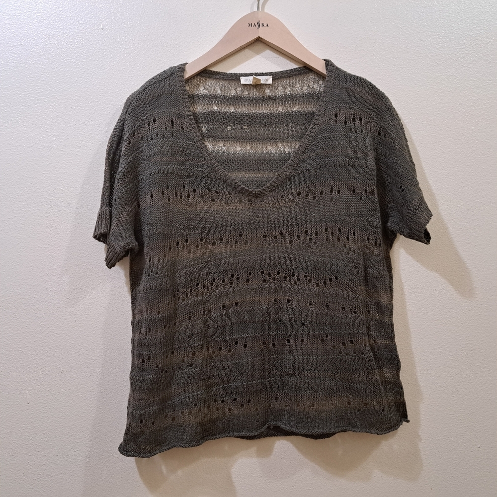 Eileen fisher top 100% linen